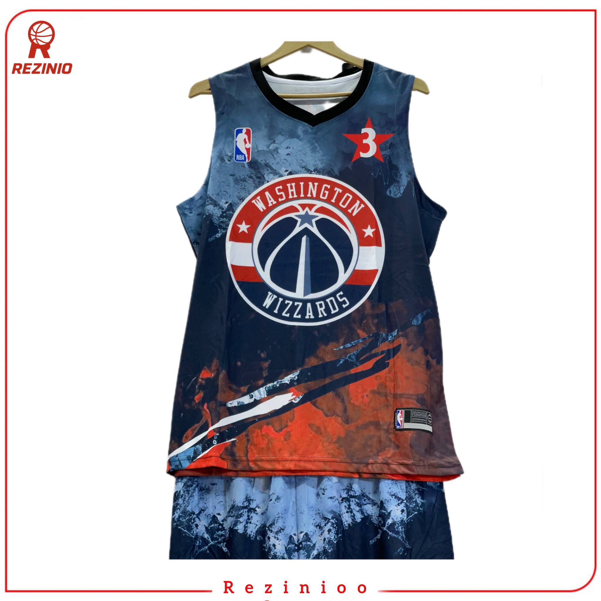 ست تاپ و شلوارک بسکتبالی طرح واشنگتن